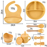 Silicone Suction Plate + Utensil Set