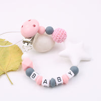 Star Silicone Pacifier Clip