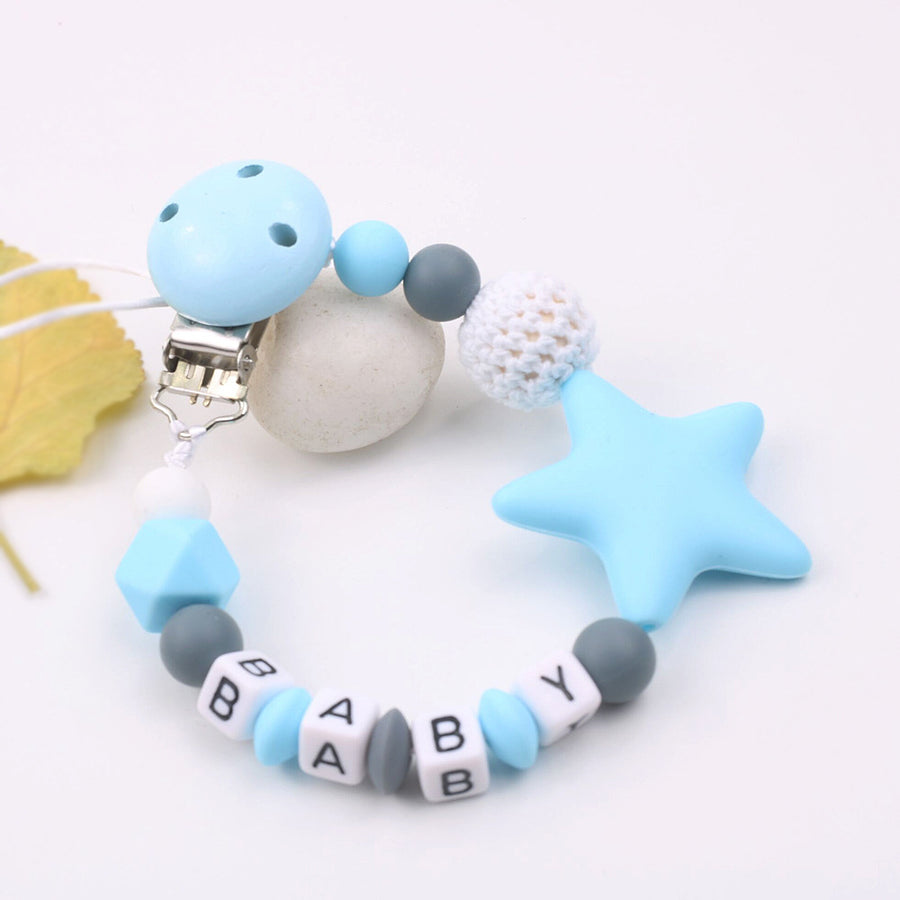 Star Silicone Pacifier Clip
