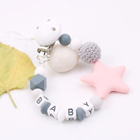 Star Silicone Pacifier Clip